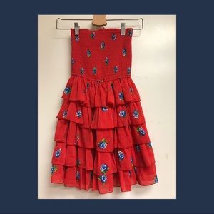 NWOT Red and Blue Floral Abercrombie & Fitch Dress